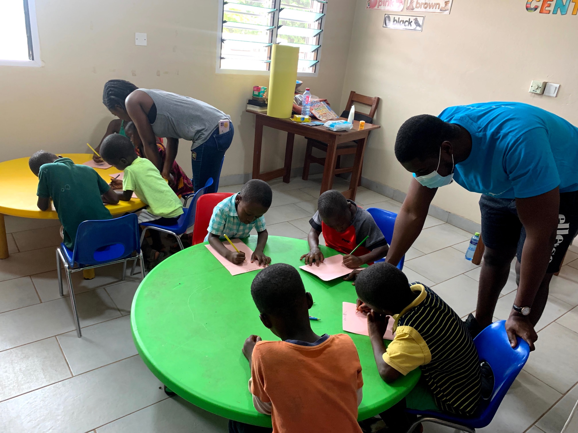 A MEYFUND learner writing